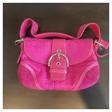 Y2K Coach Pink Signature Soho Bag