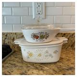 Corning Ware La Sauge Skillet & Floral Bouquet