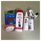 Dog Care Supply Bundle Shampoo Treats Sprays Toy