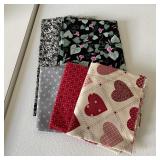 Quilting Cotton Fabric Assortment Hearts Floral