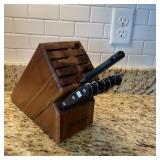 Wï¿½sthof Wood Knife Block with Knives Set