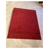 Red Area Rug with Foam Tile Mats