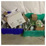Light Bulbs Assorted Boxes in Storage Bins
