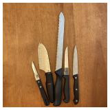 Kitchen Knife Set of 5 Stainless Steel Blades