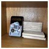 Double Nine Dominoes Set w/ Wooden Tile Racks