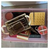 Holiday Gift Boxes Tins Basket in Pink Storage Bin
