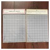 Template-Graph Quilter's Rule Plastic Sheets