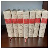 Vintage Leather Bound Classic Literature Set 7 Vol
