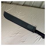 Black Machete with Nylon Belt Sheath