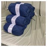 Plymouth Encore Worsted Weight Yarn Blue 11 Skeins