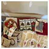 Christmas Linens Pillows Stuffed Animals Decor