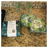 St Patrick's Day Shamrock Mugs Napkins Cool Bag