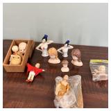Vintage Porcelain Half Dolls Tops & Doll Parts