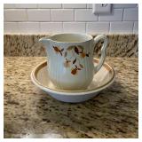 Hall Jewel Tea Autumn Leaf Pitcher & Bowl