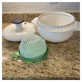 OXO Salad Spinner & Websun Salad Cutter Bowl