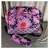 Vera Bradley Quilted Crossbody Bag Pink Floral