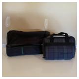 Eddie Bauer Plaid Toiletry Bag & Travel Case Set