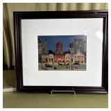 Framed Moulin Rouge Paris Night Scene Print