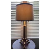 Brass Tone Table Lamp with Tripod Animal Base