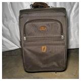 Atlantic Rolling Carry-On Suitcase Olive, Tan Trim