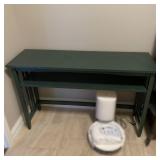 Green Painted Wood Mission Style Console Table