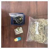 Office Supplies Rubber Bands Clips Pushpins