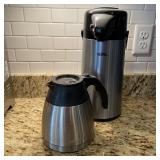 Thermos Pump Pot & Mr Coffee Thermal Carafe