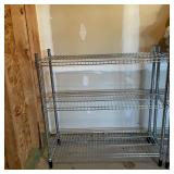 Chrome Wire Shelving Unit 3-Tier Metal Rack ONLY