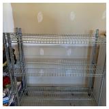 Chrome Wire Shelving Unit 3-Tier Metal Rack ONLY