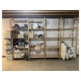 Wood Storage Shelving Unit ONLY