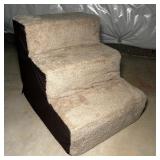 Pet Steps 4-Step Plush Tan & Brown Fabric