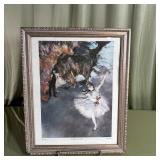 Framed Edgar Degas Ballerina On Stage Print