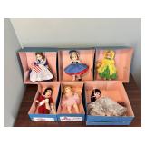 Madame Alexander Dolls in Boxes Set of Six
