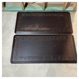 Black Kitchen Floor Mats Pair
