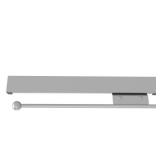 2 - Satin Chrome Deluxe Sliding Valet Rods 14'