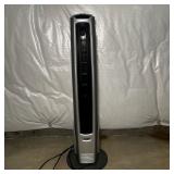 Lasko Silver Tower Fan with Round Base