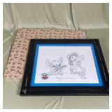 Disney Lilo & Stitch Framed Sketch Art Print