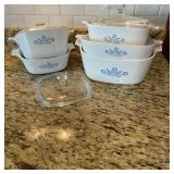 Corning Ware Blue Cornflower Casserole Set