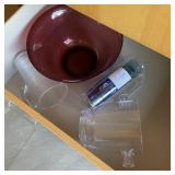 Plastic Bowl Pitcher Tumbler & Bottle Grouping