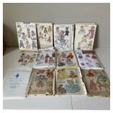 Vintage Doll Clothing Sewing Patterns Collection