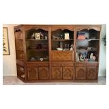 Broyhill Vintage Oak Wall Unit Secretary Desk