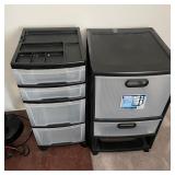 Sterilite Ultra 3-Drawer Rolling Storage Cart Set