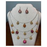 Chinoï¿½s Gold-Tone Multi-strand Necklace Set