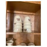 Pfaltzgraff Village Custard Cups Stoneware Vintage