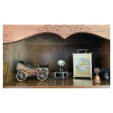 Vintage Collectible Clock Bell Car Figurine Lot