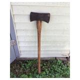 Vintage Double Bit Axe Felling Wood Splitting Tool