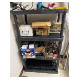 Black 4-Tier Heavy-Duty Plastic Storage Shelving