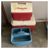 Igloo Playmate Cooler, Large Red Cooler & Blue