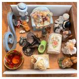 Mixed Knickknack Lot Figurines Ceramics