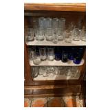 Mixed Barware Glassware Collection Cobalt & Clear